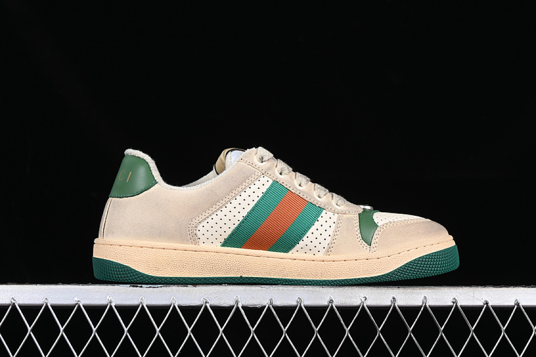 Gucci [9Y9209443]-[GU*CCI DISTRESSED SCREENER SNEAKER WHITE/BROEN/GREY/GREEN]-[WOMAN:35-40] - Image 16