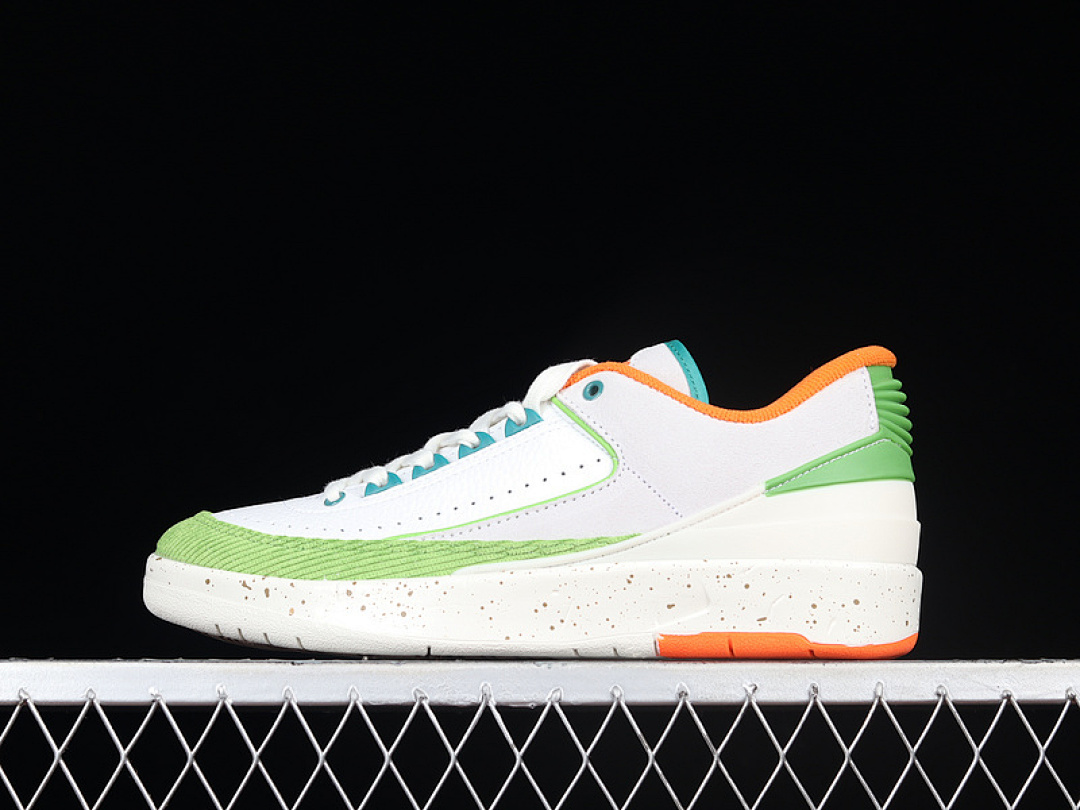 Jordan [DV6206-183]-[AIR JORDAN 2 RETRO LOW X TITAN SAIL/SAFETY ORANGE/CHLOROPHYLL/COCONUT MILK], photo 1