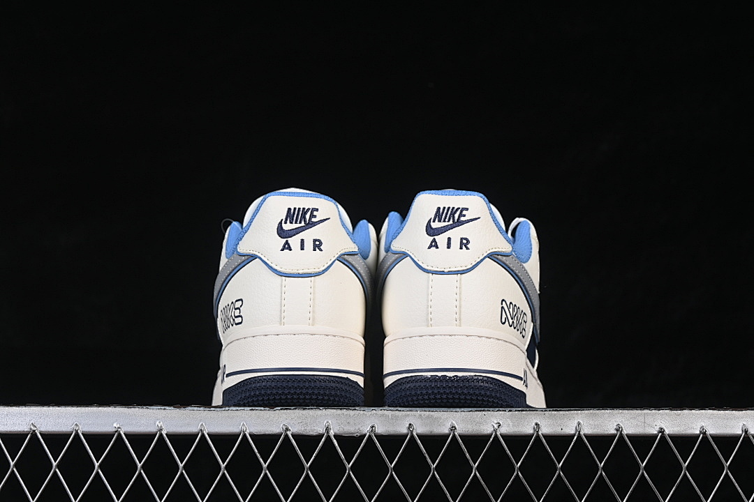 Nike [JP8028-067]-[AIR FORCE 1'07 LOW BEIGE/NAVY BLUE]-[WOMAN:36-39]-[MAN:40-45] - Image 14
