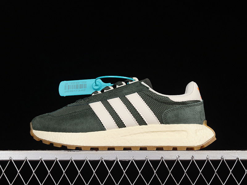 RETROPY E5 SHOES DARK GREEN/BEIGE/ORANGE · HP7849, photo 1