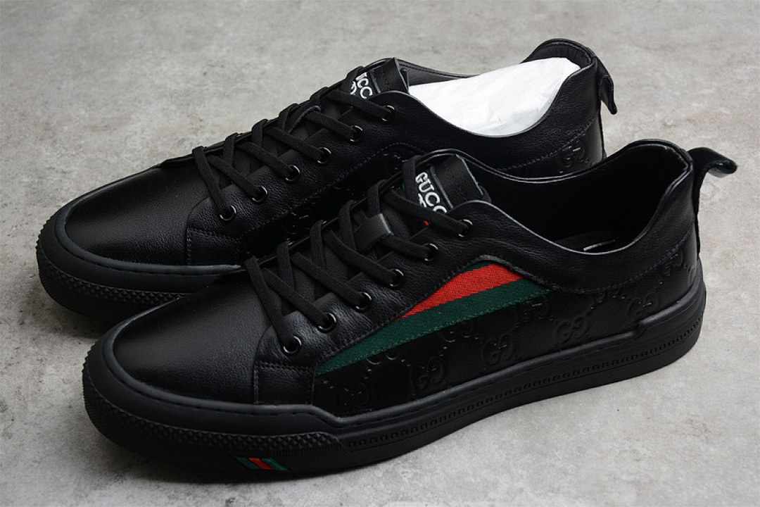 Gucci [431942-02JPO-60538]-[GU*CCI ACE EMBROIDERED LOW-TOP SNEAKERS BLACK/GREEN/RED]-[MAN:38-44] - Image 9