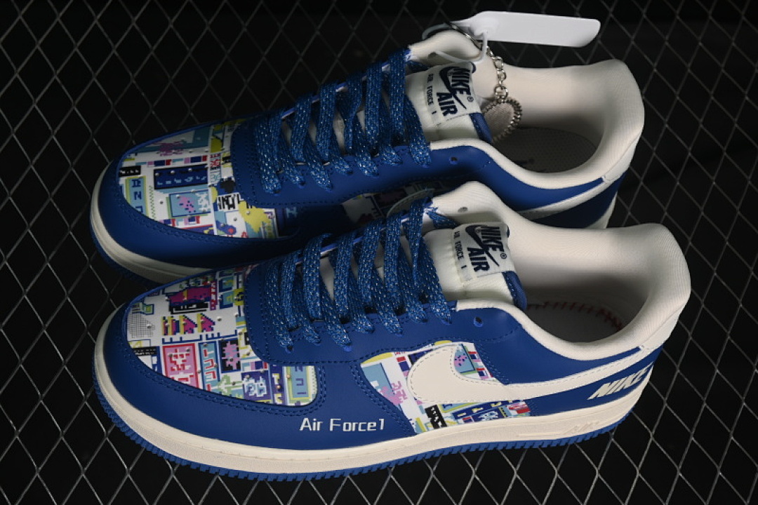 Nike [KJ1688-009]-[AIR FORCE 1 07 LOW WHITE/BLUE]-[WOMAN:36-39]-[MAN:40-45] - Image 11
