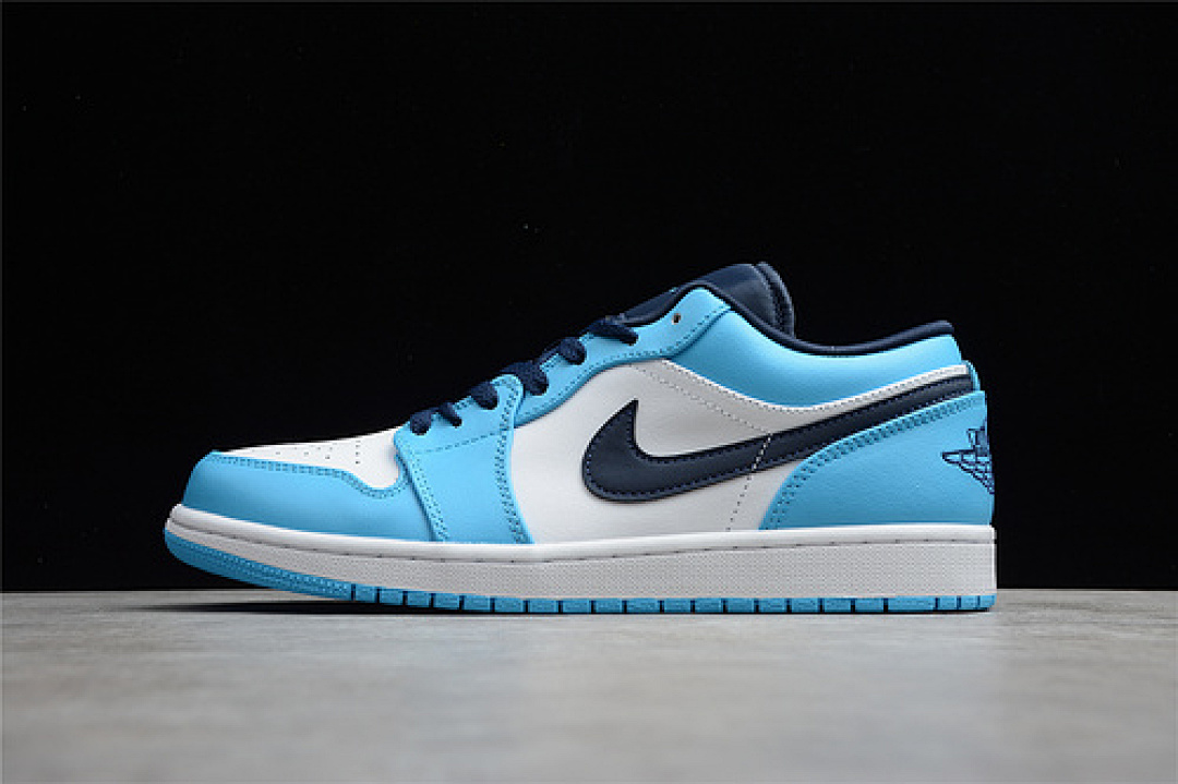 Jordan [553558-144]-[CJ AIR JORDAN 1 LOW UNC WHITE/UNIVERSITY BLUE/OBSIDIAN]-[MAN:40-45], photo 1
