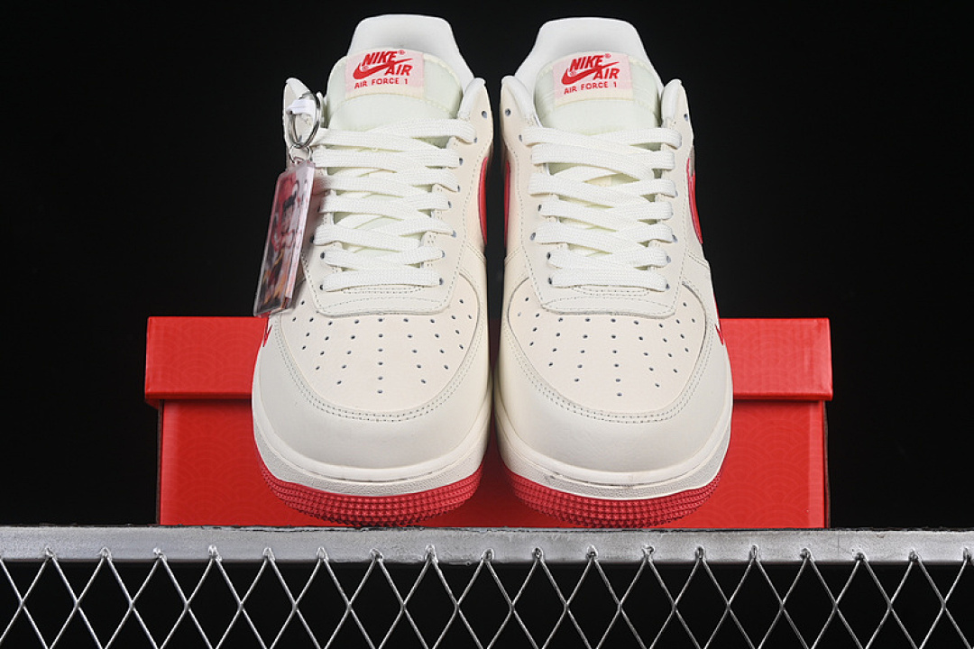 Nike [XZ6188-199]-[AIR FORCE 1 07 LOW RED/WHITE]-[WOMAN:36-39]-[MAN:40-45] - Image 13