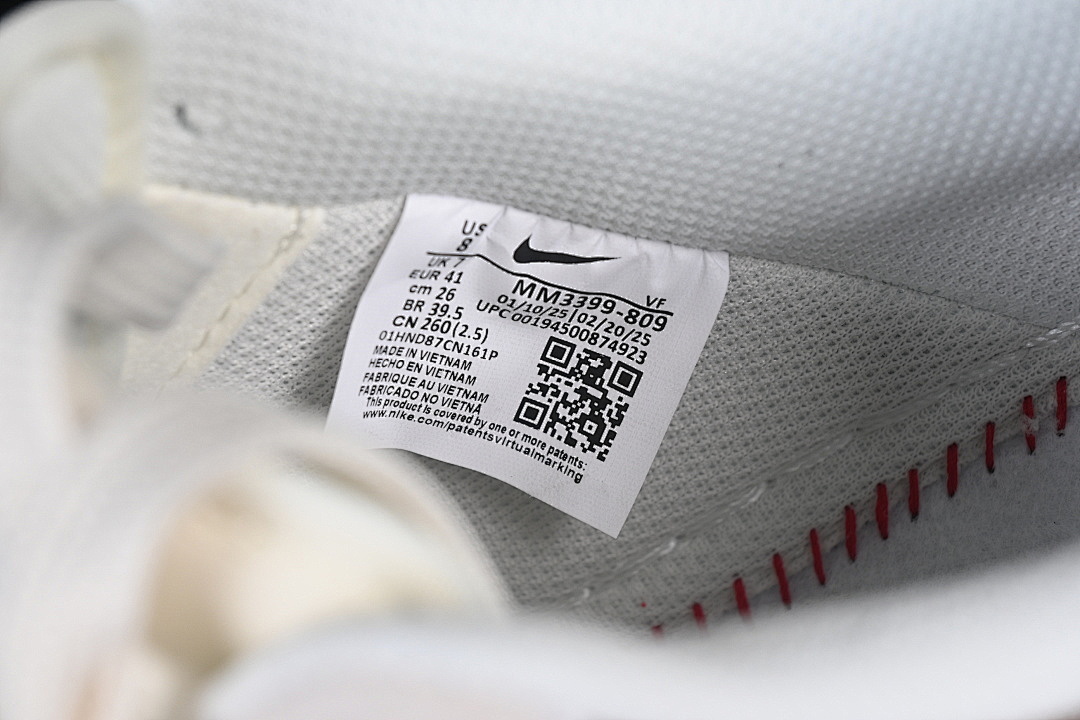 Nike [MM3399-809]-[AIR FORCE 1 07 LOW CASUAL SNEAKERS WHITE/GREY/BROWN]-[WOMAN:36-39]-[MAN:40-45] - Image 6