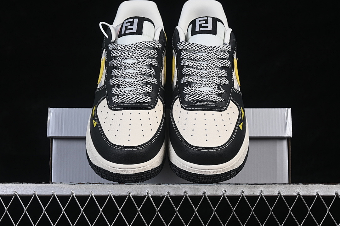 Nike [LD1999-019]-[AIR FORCE 1 07 LOW CASUAL SNEAKERS WHITE/BLACK/YELLOW]-[WOMAN:36-39]-[MAN:40-45] - Image 13