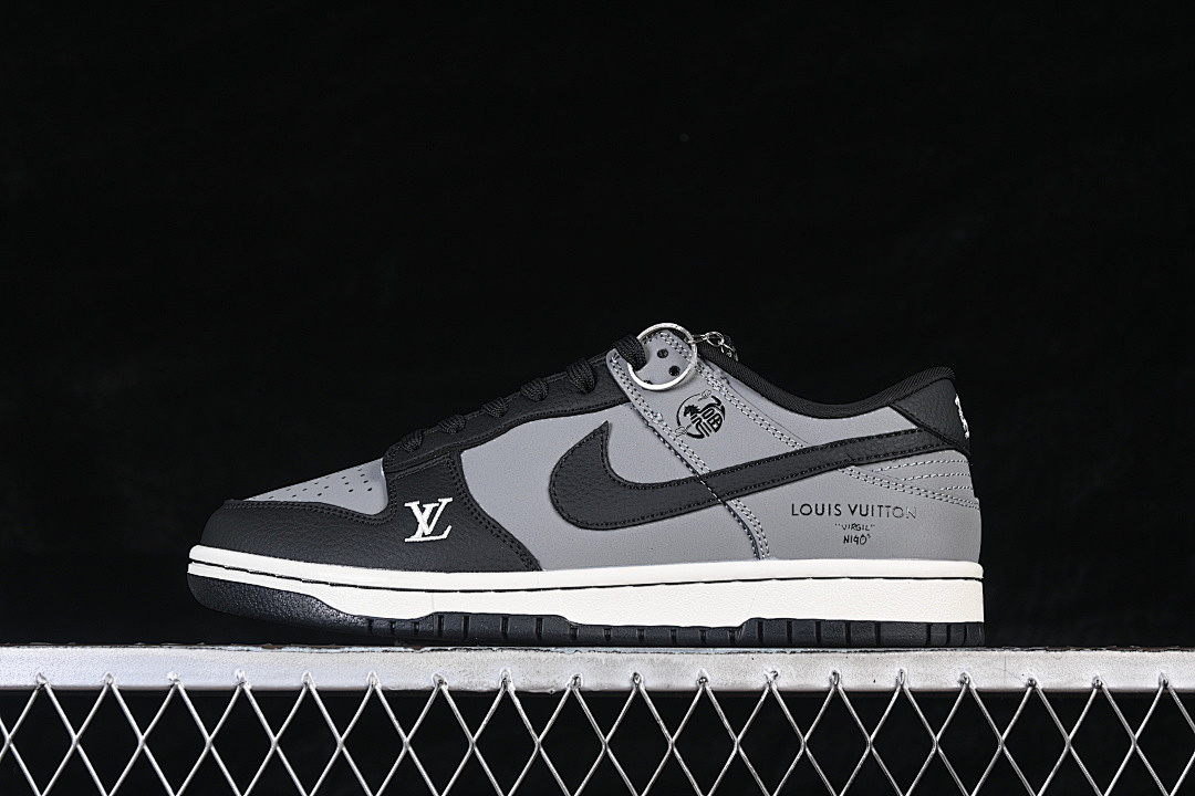 Nike SB DUNK LOW LOW-TOP CASUAL SNEAKERS GREY/BLACK/WHITE · NH0601-481, photo 1