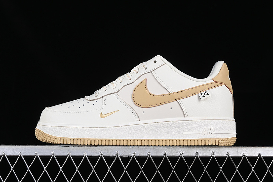 Nike [PF9055-772]-[AIR FORCE 1 07 LOW OFF WHITE/GOLD]-[WOMAN:36-39]-[MAN:40-45], photo 1