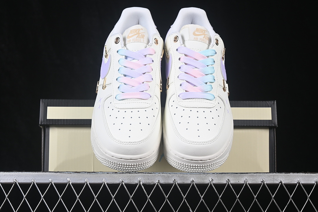 Nike [FV3654-511]-[AIR FORCE 1 07 LOW CASUAL SNEAKERS WHITE/VIOLET]-[WOMAN:36-39]-[MAN:40-45] - Image 12