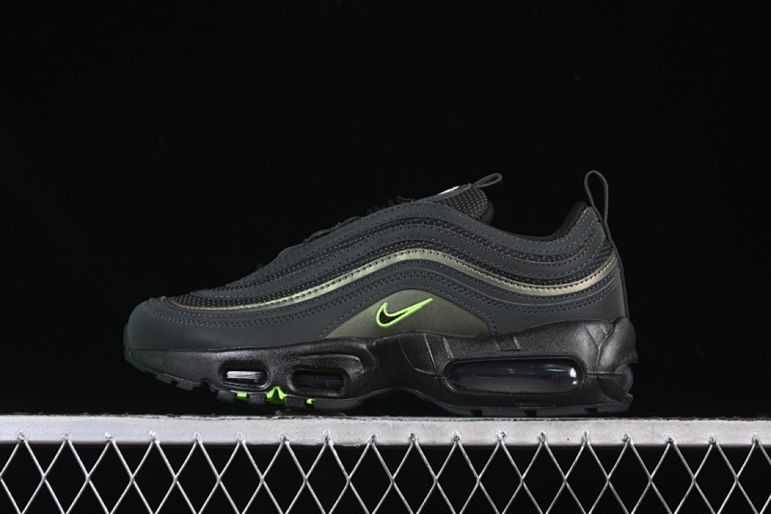 Nike AIR MAX 95/97 THUNDER BLACK/GREEN · II1711-900, photo 1