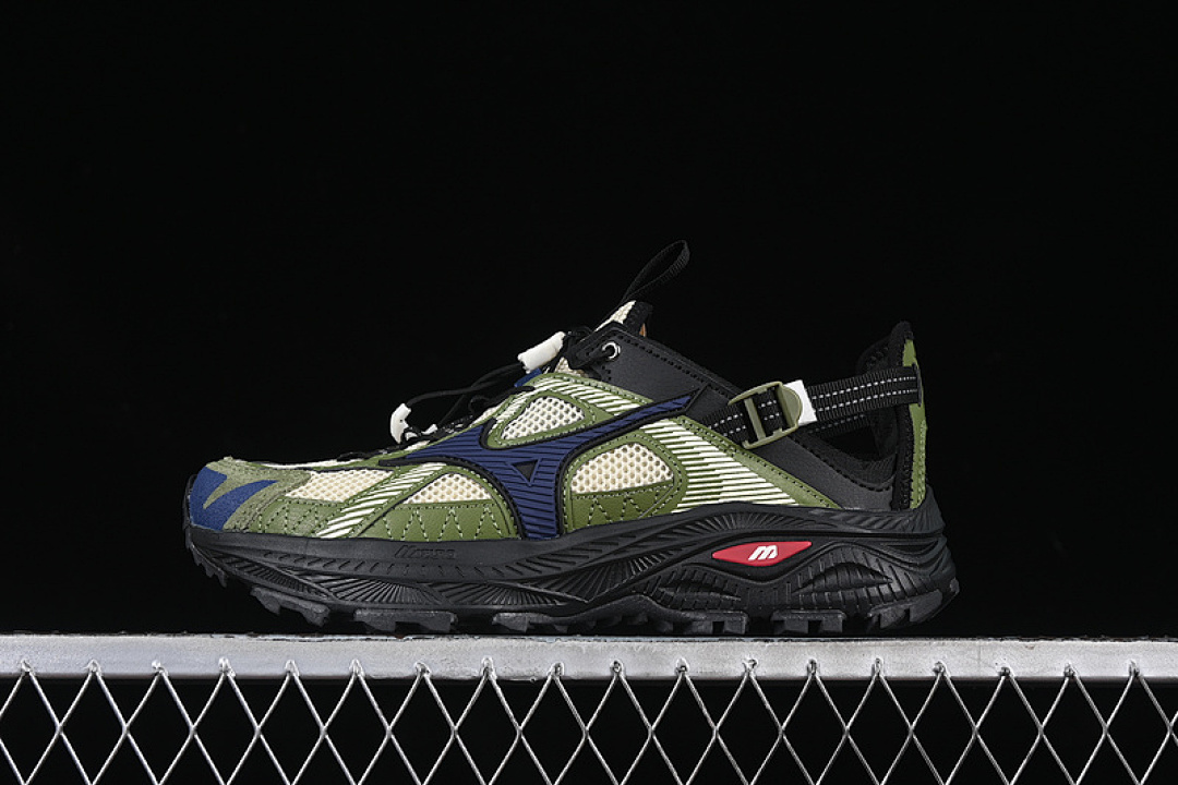 Mizuno [D1GH241901]-[MIZUNO RACER TRAIL SE BLACK/GREEN/BLUE]-[WOMAN:36-39]-[MAN:40-45], photo 1