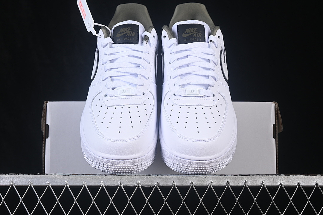 Nike [IO4226-100]-[AIR FORCE 1 07 LOW CASUAL SNEAKERS WHITE/GREEN/WHITE]-[WOMAN:36-39]-[MAN:40-45] - Image 13