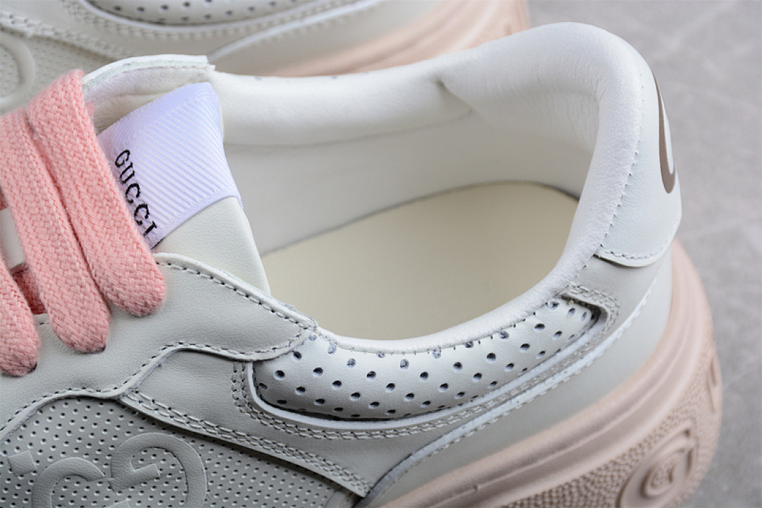 Chanel [GU*CCI SCREENER GG HIGH-TOP SNEAKER WHITE/WHITE/PINK]-[WOMAN:35-39]-[MAN:40-44] - Image 7