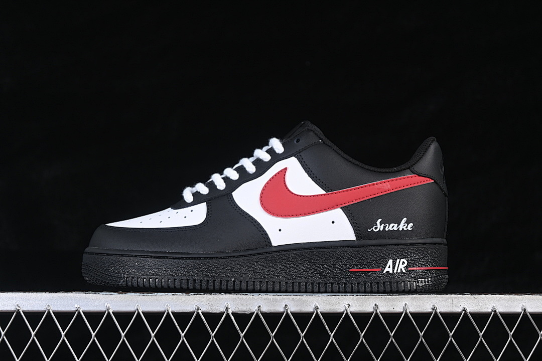 Nike Nike AIR FORCE 1 07 LOW BLACK/WHITE/RED · ZH0316-155, photo 1