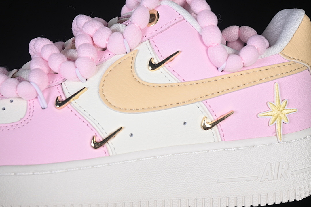 Nike [AB2574-600]-[AIR FORCE 1 07 LOW-TOP CASUAL SNEAKERS PINK/WHITE]-[WOMAN:35.5-39]-[MAN:40-42] - Image 8