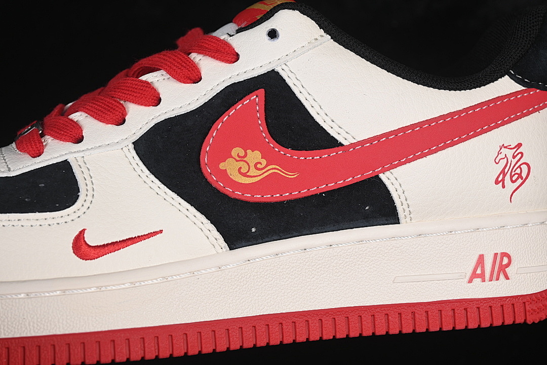 Nike [XD0028-016]-[AIR FORCE 1 07 LOW CASUAL SNEAKERS WHITE/BLACK/RED]-[WOMAN:36-39]-[MAN:40-45] - Image 8