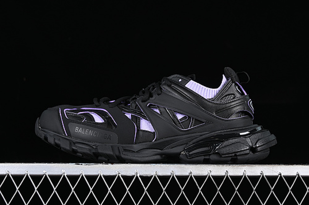 Purple Balenciaga TRACK SNEAKER TESS S.GOMMA RES BI ALV/TIS EFF NUBUK E BLACK/PURPLE · W3SKC9120, photo 1