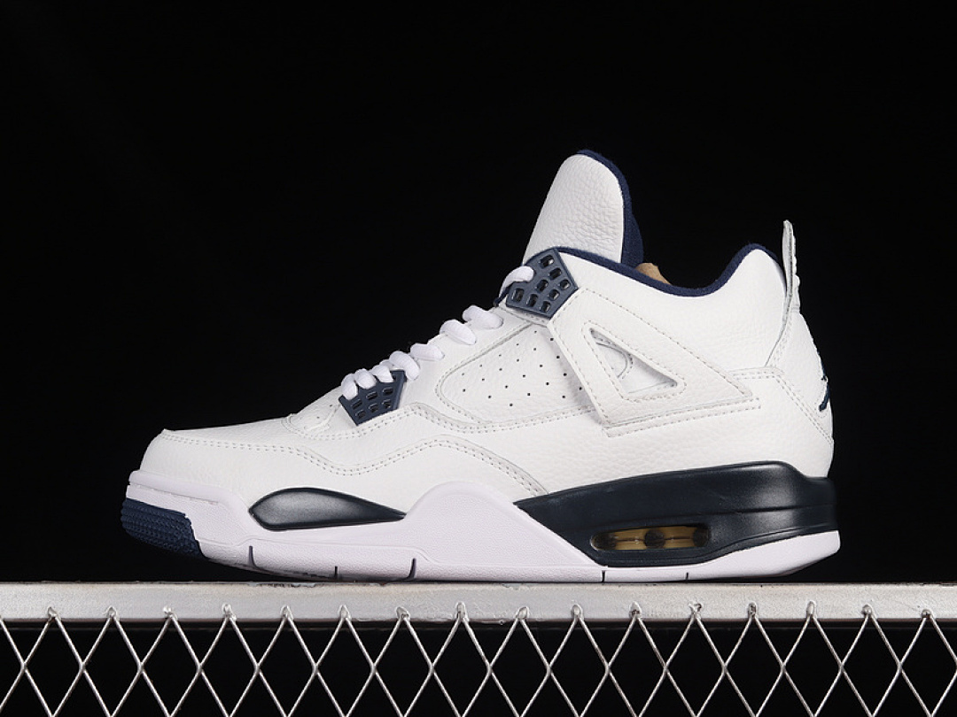 Jordan AIR Jordan 4 RETRO LS WHITE/LEGEND BLUE-MDNGHT NAVY · 314254-107, photo 1