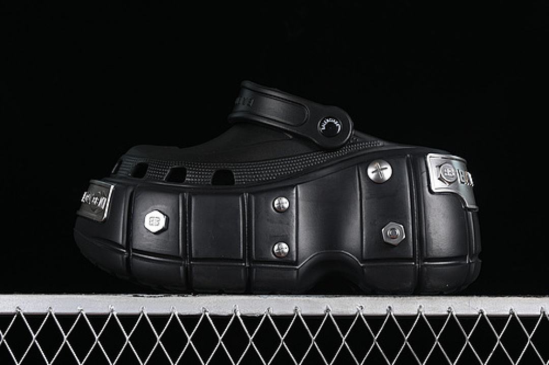 Balenciaga Balenciaga HARDCROCS SLIDE EVA BLACK/SILVER · W1S8N1081, photo 1