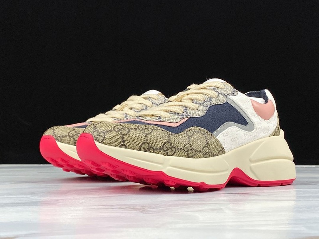 On Running [PLUS GU*CCI RHYTON SHOES WHITE/PINK/PURPLE]-[WOMAN:34-40] - Image 21