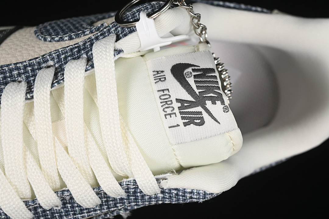 Nike [DF0188-058]-[AIR FORCE 1 07 LOW WHITE/GREY/BLUE]-[WOMAN:36-39]-[MAN:40-45] - Image 9