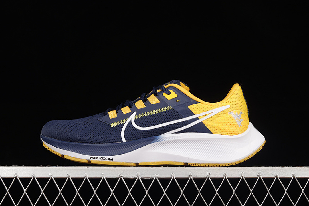 Nike Nike AIR ZOOM PEGASUS 38 WEST VIRGINIA COLLEGE NAVY/UNIVERSITY GOLD/WHITE · DJ0864-400, photo 1