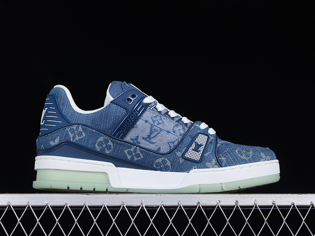 Louis Vuitton [L*V FASHION CATWALK SNEAKERS NAVY BLUE/WHITE/GREEN]-[MAN:38-46] - Image 3
