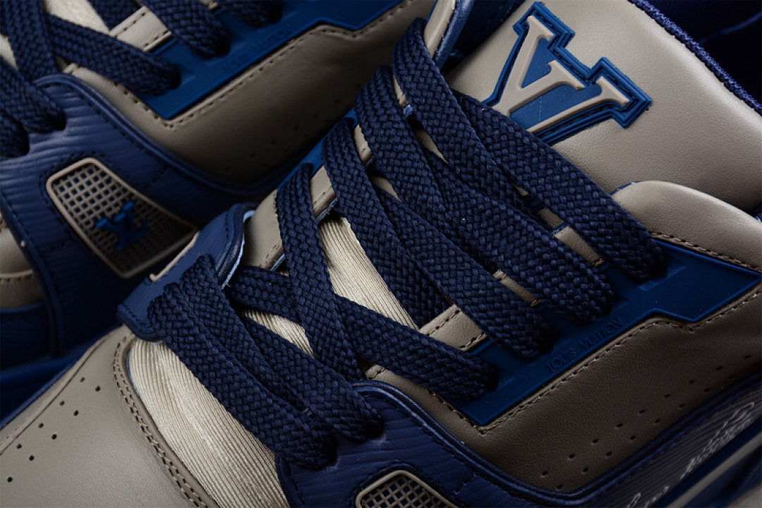 Louis Vuitton [L*V LOW TRAINER SNEAKER GREY/BLACK/NAVY BLUE]-[MAN:38-45] - Image 8