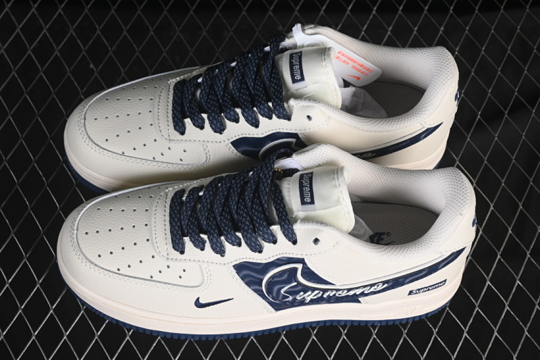 Nike [XY2025-001]-[AIR FORCE 1 07 LOW SUPREME BEIGE/BLUE]-[WOMAN:36-39]-[MAN:40-45] - Image 11