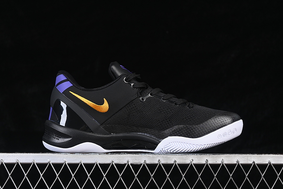 Nike [HF9550-001]-[KOBE 8 PROTRO BLACK/UNIVERSITY GOLD-WHITE-COURT PURPLE]-[WOMAN:39]-[MN:40-47.5] - Image 16