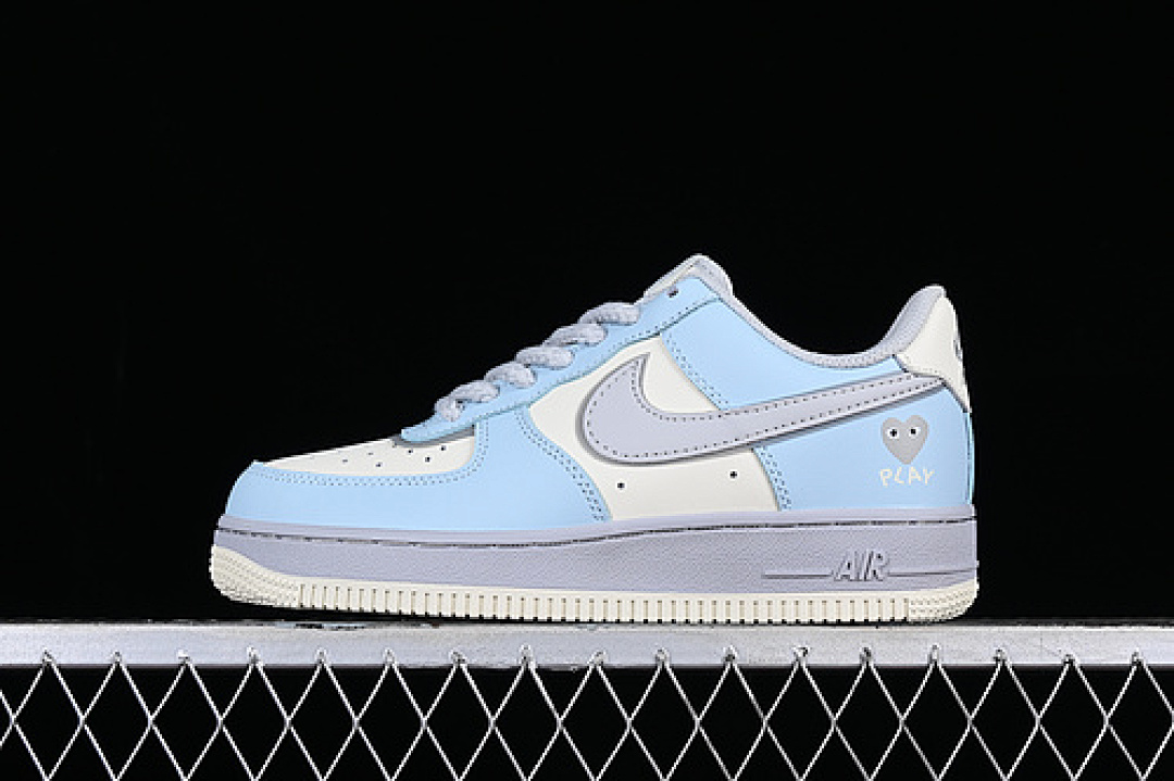 Nike [CJ0304-012]-[COMME DES GARCONS X AIR FORCE 1 LOW BLUE/WHITE/GREY]-[WOMAN:36-42], photo 1