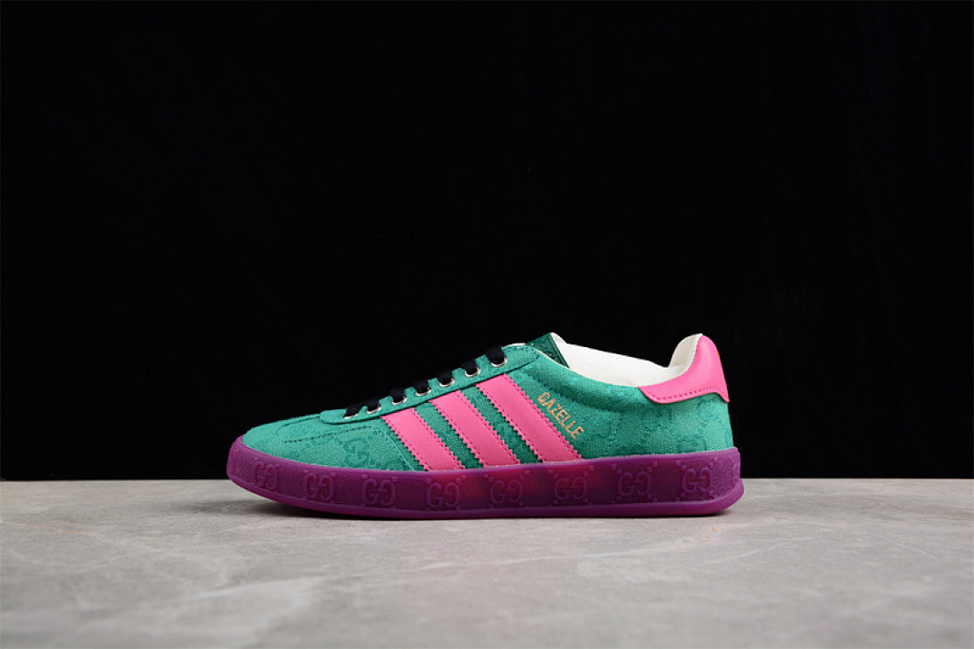 Purple [737967 FAAW3 3746]-[Adidas ORIGINALS GAZELLE ESQUISITE GU*CCI GREEN/PINK/PURPLE], photo 1