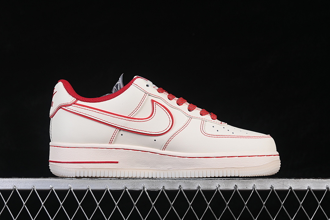 Nike [SM6668-132]-[AIR FORCE 1 07 LOW WHITE/RED/WHITE]-[WOMAN:36-39]-[MAN:40-45] - Image 16