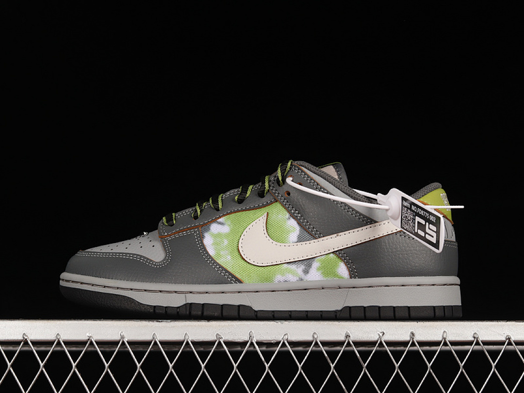 Unbranded [FD8775-002]-[DUNK LOW SB 'WAIT, WHAT!?'ANTHRACITE/ELECTRIC GREEN/MEDIUM GREY]-[UNSIEX:36-46], photo 1