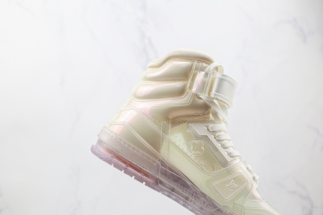 Louis Vuitton [L*V 2021 HIGH TRAINER WHITE/WHITE/WHITE]-[MAN:39-45] - Image 6