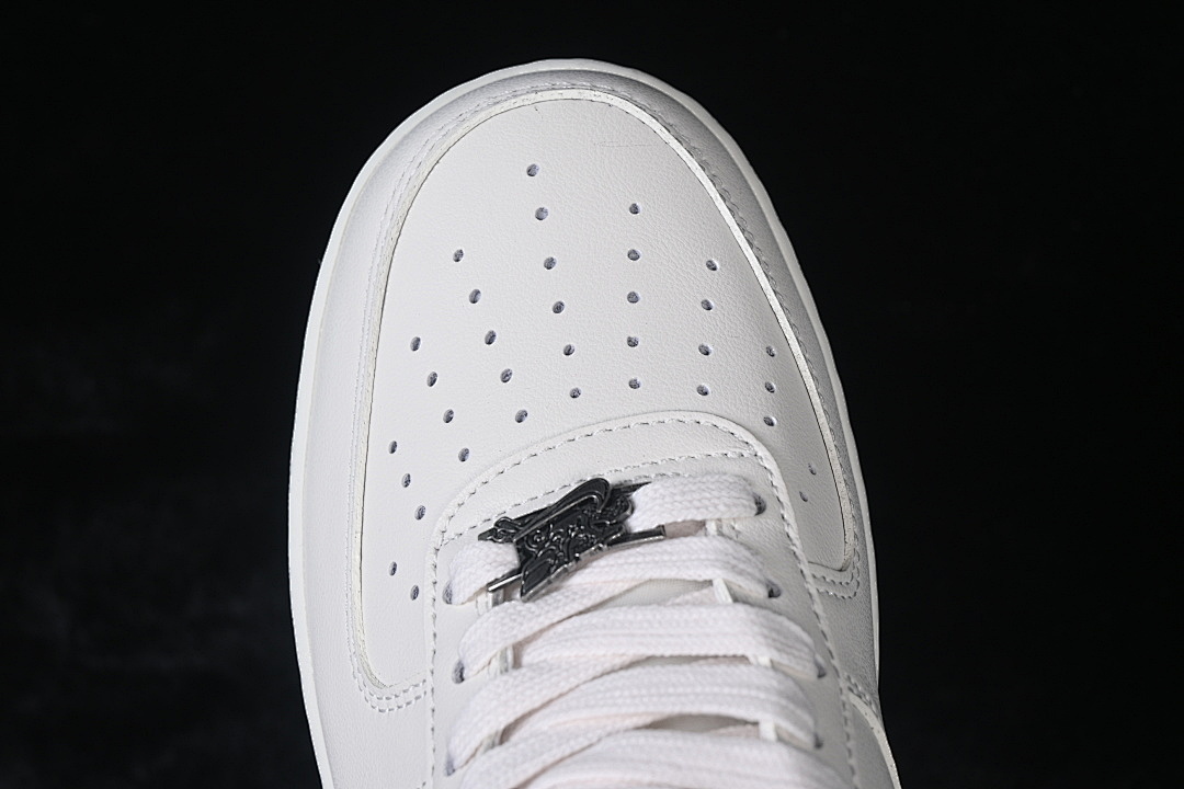Nike [IQ1119-011]-[AIR FORCE 1 07 LOW CASUAL SNEAKERS WHITE/RED/BEIGE]-[WOMAN:36-39]-[MAN:40-45] - Image 9