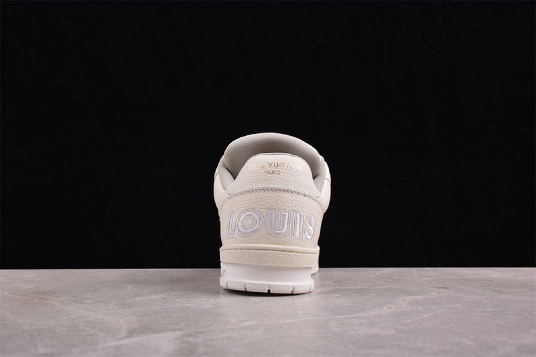 Louis Vuitton [2024TRAINER L*V LOUIS VUITTON TRAINER WHITE/GREY/KHAKI]-[WOMAN:35-39]-[MAN:40-45] - Image 7