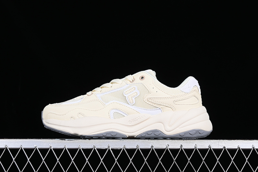Fila [T12W231117AAW]-[FILA FUSION BREATHABLE CASUAL SHOES WHITE/BEIGE]-[WOMAN:35.5-40], photo 1