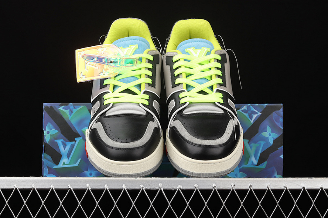 Louis Vuitton [L*V 2021SS TRAINER SHOES BLACK/LIGHT GREY/GREEN]-[MAN:38-45] - Image 14