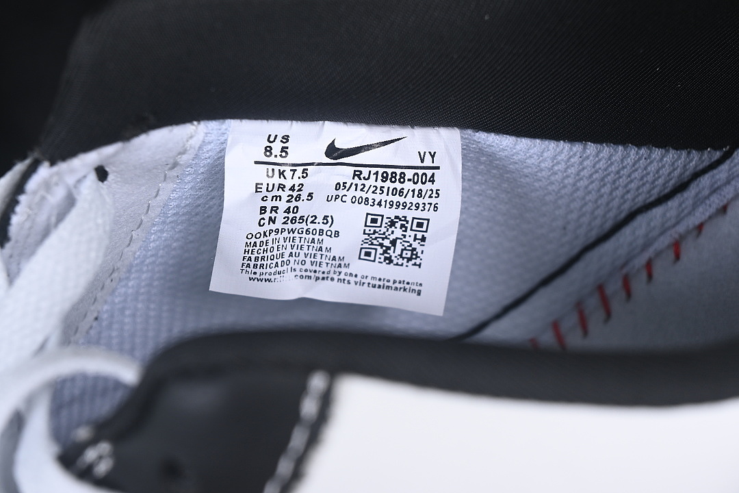 Nike [RJ1988-004]-[AIR FORCE 1 07 LOW CASUAL SNEAKERS BLACK/WHITE]-[WOMAN:36-39]-[MAN:40-45] - Image 5