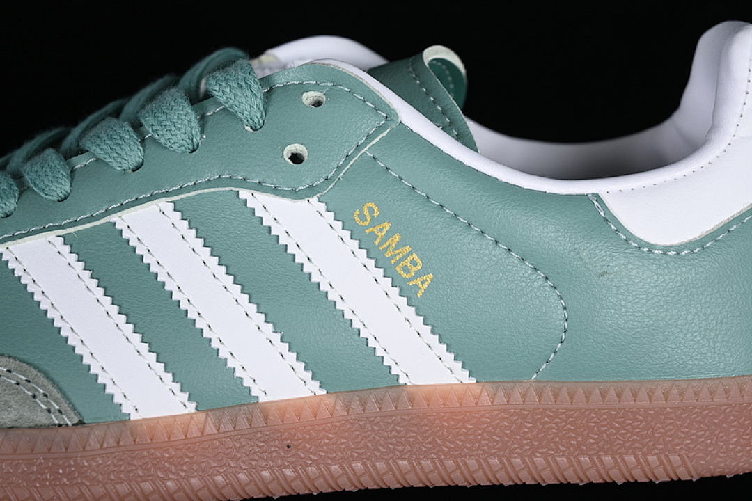 Adidas [IE7011]-[SAMBA VEGAN WHITE/GREEN/BROWN]-[WOMAN:35-39]-[MAN:40-45] - Image 8
