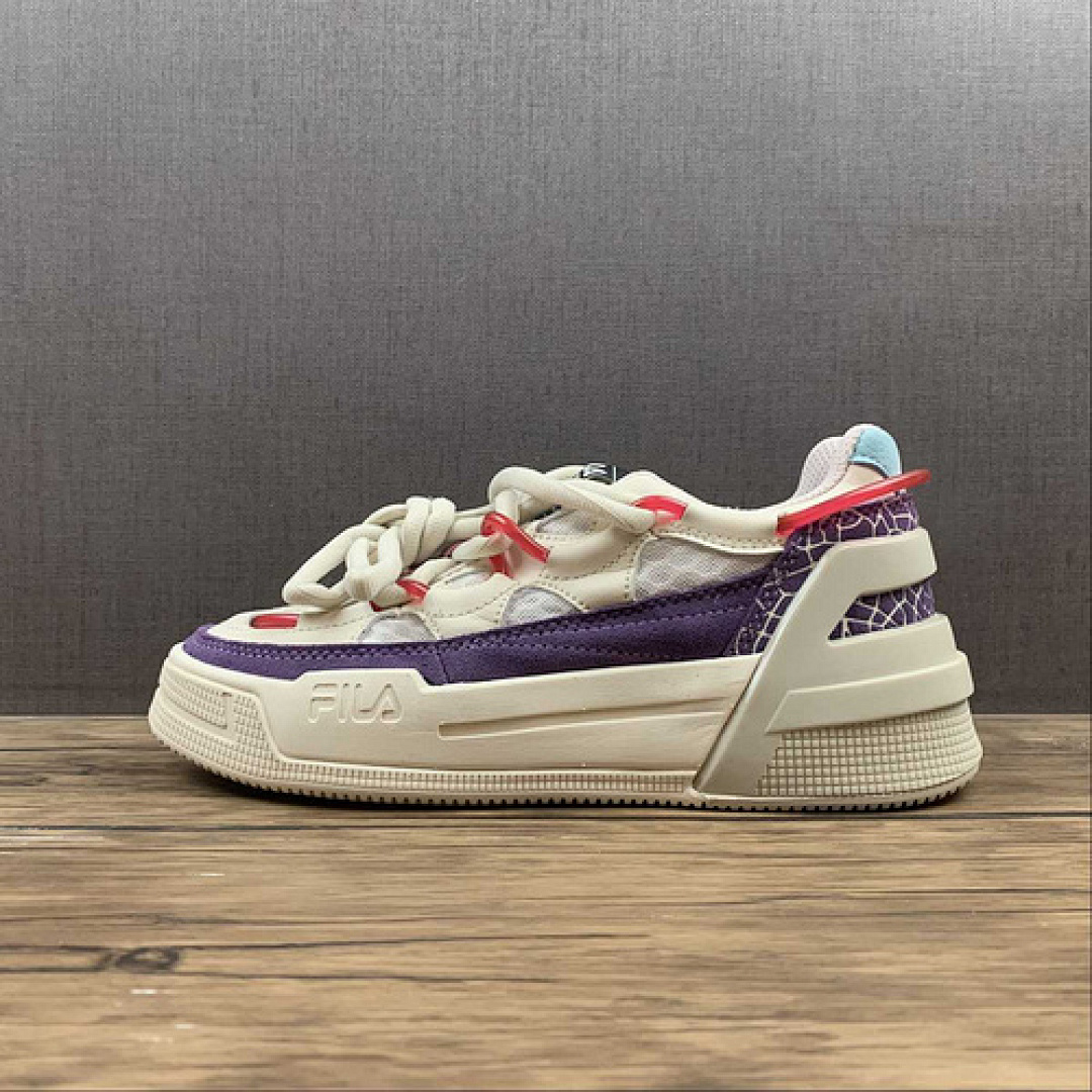 Purple [F12W141225FSV]-[FI*LA SHOES WHITE/WHITE/LIGHT PURPLE]-[WOMAN:36-39]-[MAN:40-45], photo 1