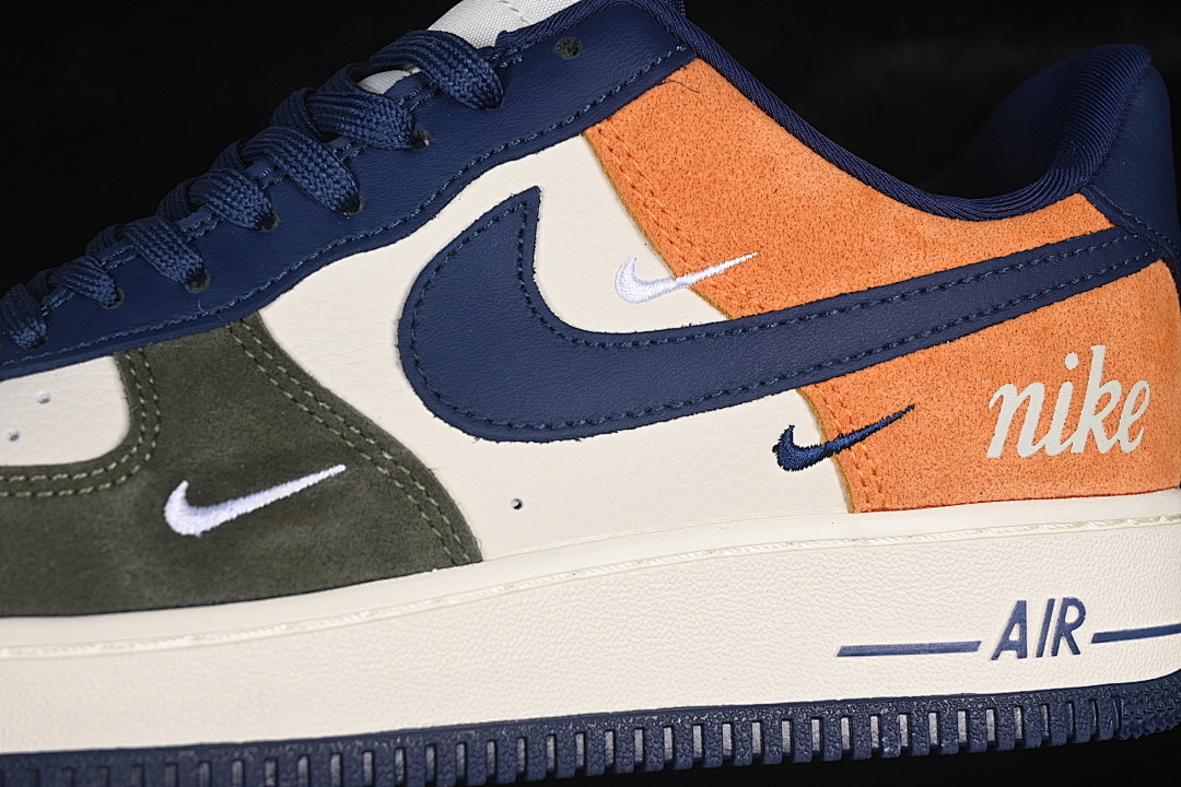 Nike [DF0188-124]-[AIR FORCE 1 07 LOW WHITE/BLUE/GREEN/ORANGE]-[WOMAN:36-39]-[MAN:40-45] - Image 8
