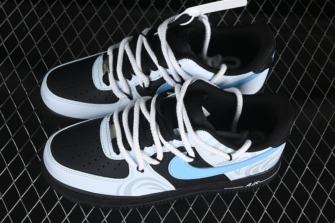 Nike [ZH0316-065]-[AIR FORCE 1 07 LOW BLACK/WHITE/BLUE]-[WOMAN:36-39]-[MAN:40-45] - Image 11
