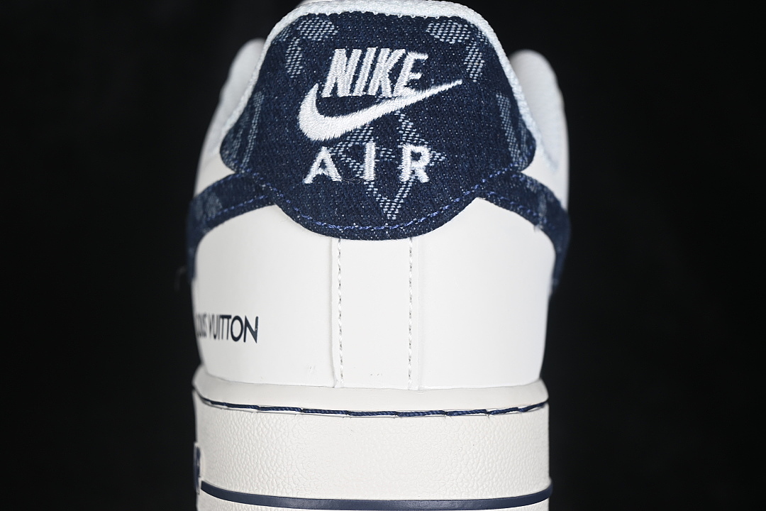 Nike [NH0601-601]-[AIR FORCE 1 07 LOW CASUAL SNEAKERS NAVY BLUE/WHITE]-[WOMAN:36-39]-[MAN:40-45] - Image 6