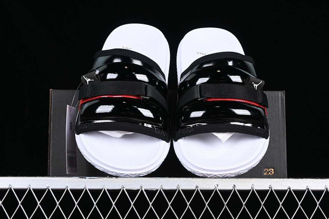 Jordan [DM1683-061]-[AIR JORDAN PLAY SLIDE BLACK/RED/WHITE]-[MAN:40-45] - Image 11