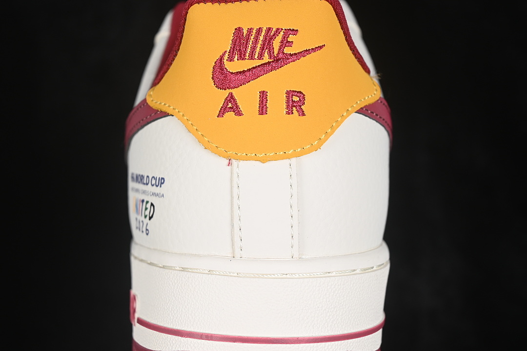 Nike [DD1982-370]-[AIR FORCE 1 07 LOW CASUAL SNEAKERS RED/ORANGE/WHITE]-[WOMAN:36-39]-[MAN:40-45] - Image 6
