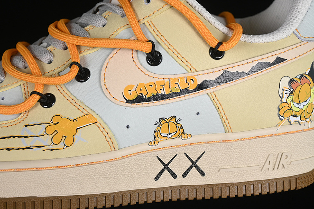 Nike [KS6896-111]-[AIR FORCE 1 07 LOW GARFIELD GREY/BEIGE/YELLOW]-[WOMAN:36-39]-[MAN:40-45] - Image 8