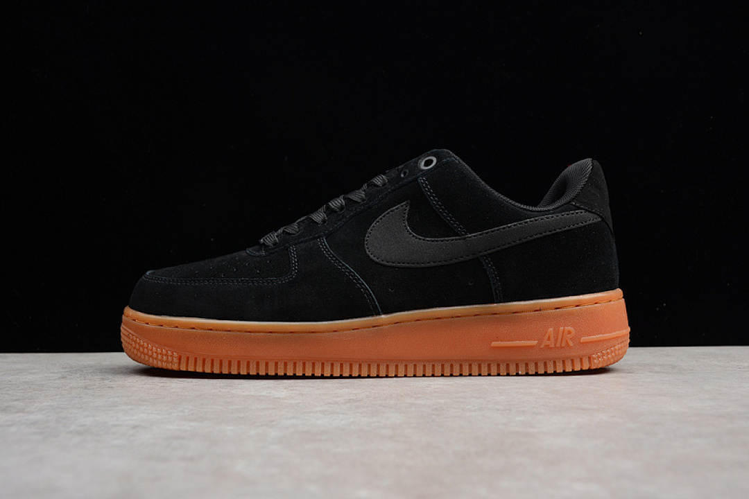 Nike [AA1117-001]-[NUBUCK SUEDE]-[AIR FORCE 1 '07 LV LOW BLACK/GUM BROWN IVORY]-[UNISEX:36-45]-[OG136], photo 1