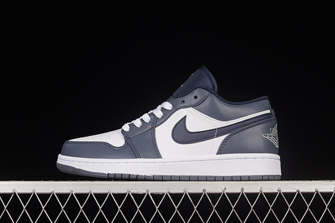 Jordan [553558-414]-[AIR JORDAN 1 LOW NAVY/NAVY/WHITE]-[WOMAN:35.5-39]-[MAN:40-47.5], photo 1